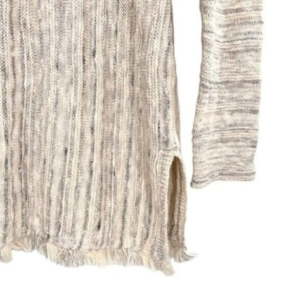 J. Jill Womens Marled Fisherman Knit Sweater Button Back - Picture 9 of 13
